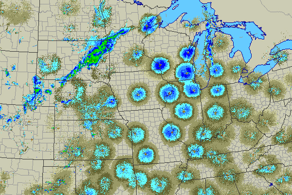 Nexrad Radar Showing Bird Migration